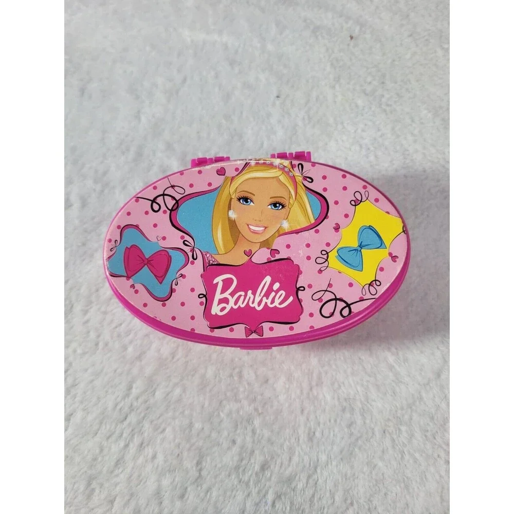 Shakespeare Mattel Barbie Mini Tackle Box Fishing Pink with Clip-on Back 2013